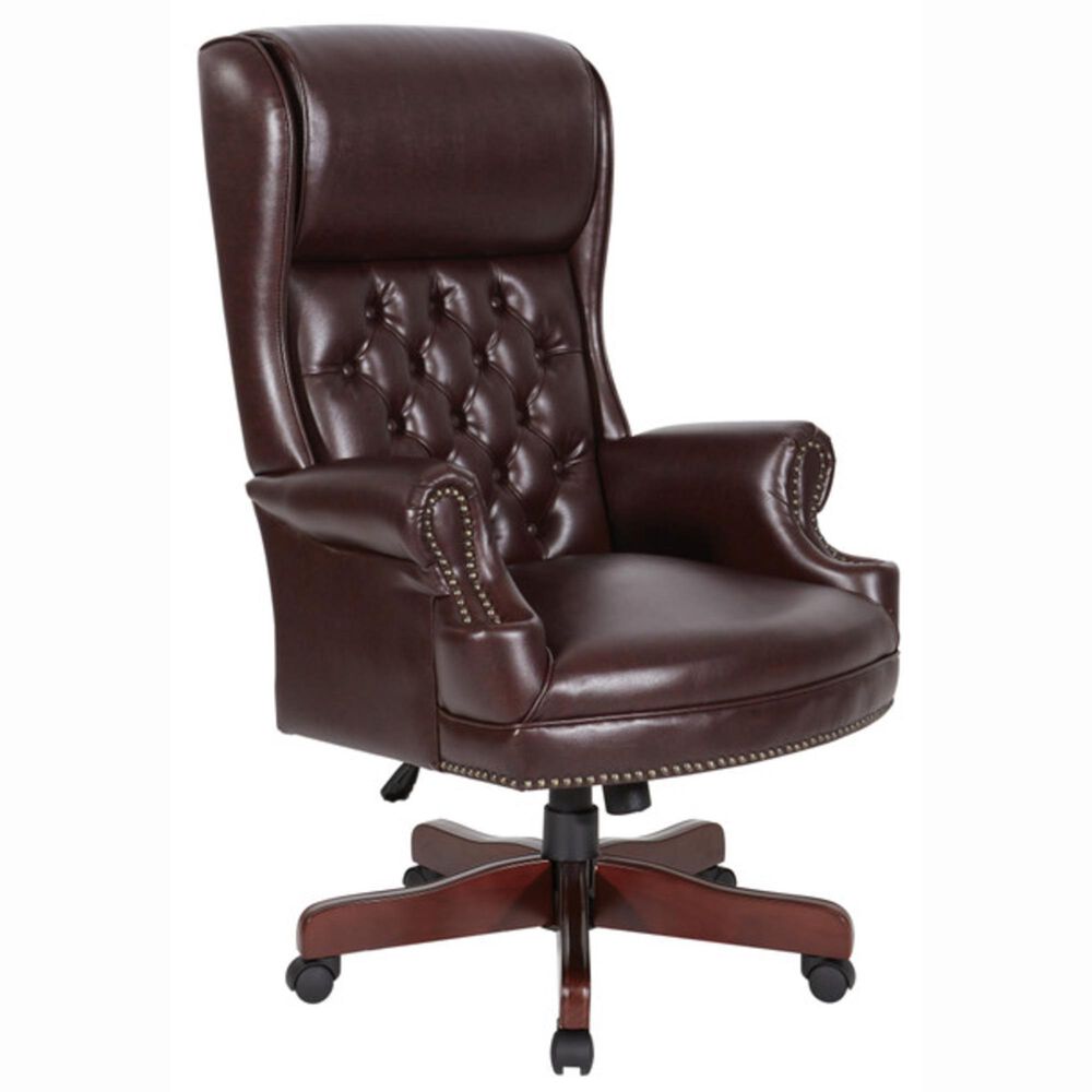 Valor Living Work Smart Executive Chair in Brown, , large