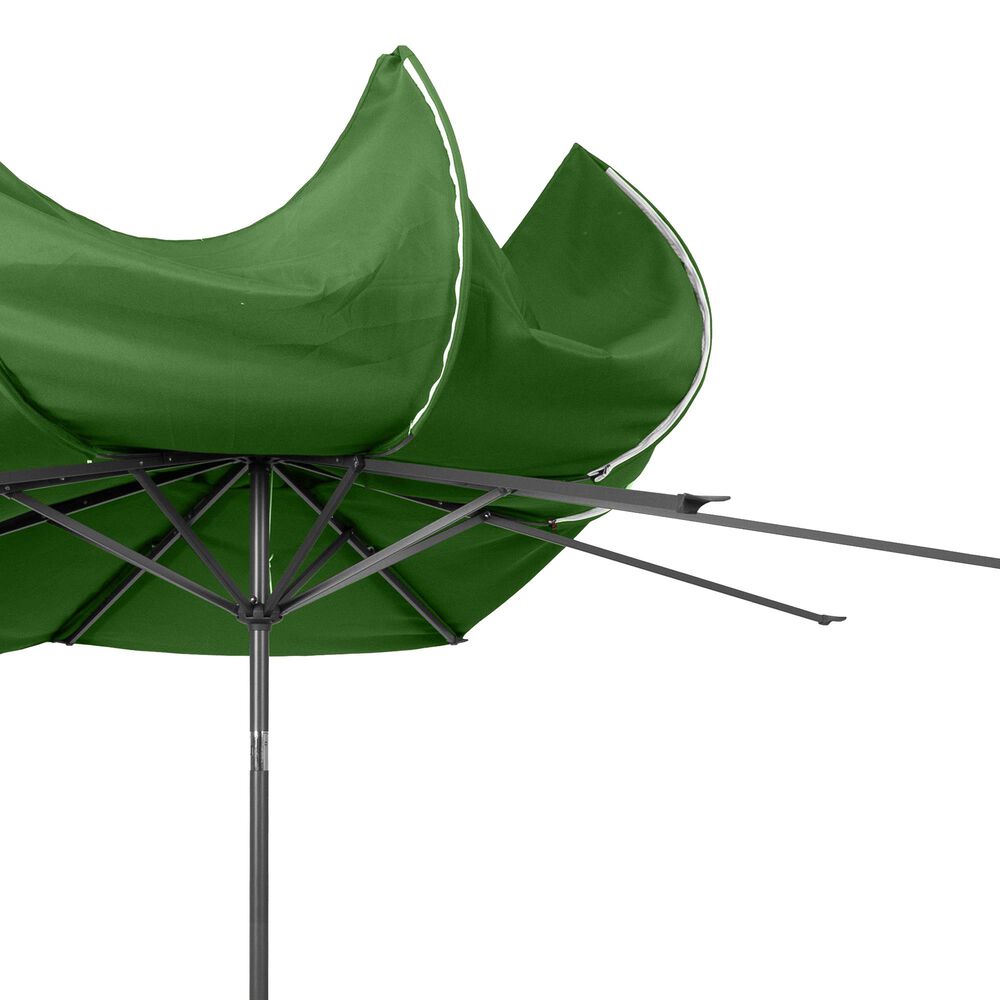 CorLiving 10&#39; UV &amp; Wind Resistant Patio Umbrella in Forest Green, , large