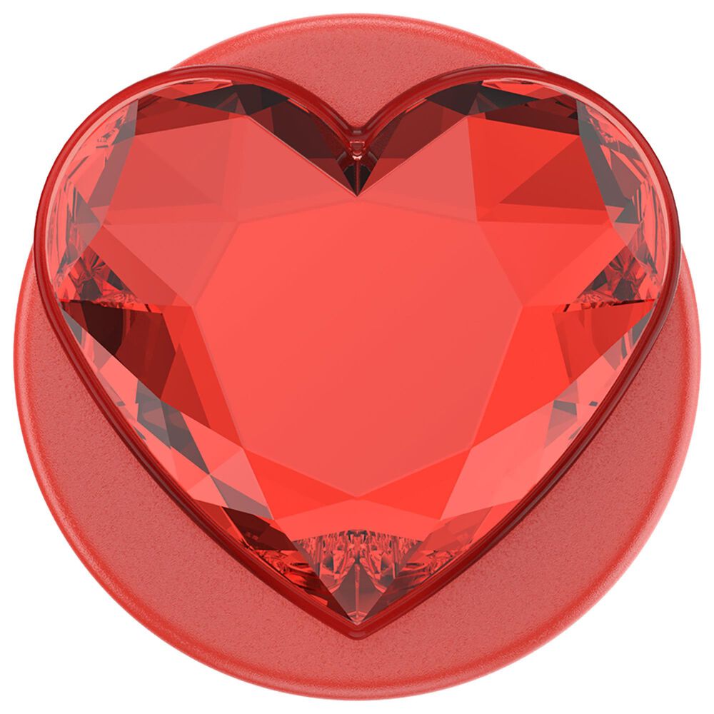 PopSockets MagSafe Circle PopGrip in Crystal Heart Rosso, , large