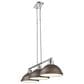 Golden Lighting Duncan 3-Light Pendant with Rubbed Bronze Shade in Chrome, , large