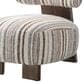 Furniture of America Carson Accent Chair in Malted Linen Stripe, , large