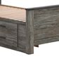 Ashley Frandern Twin Bookcase Bed with Storage in Warm Gray, , large