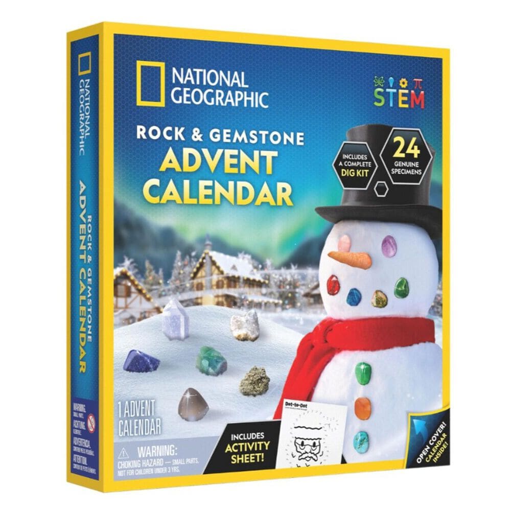 National Geographic Rocks and Gemstones Advent Calendar, , large