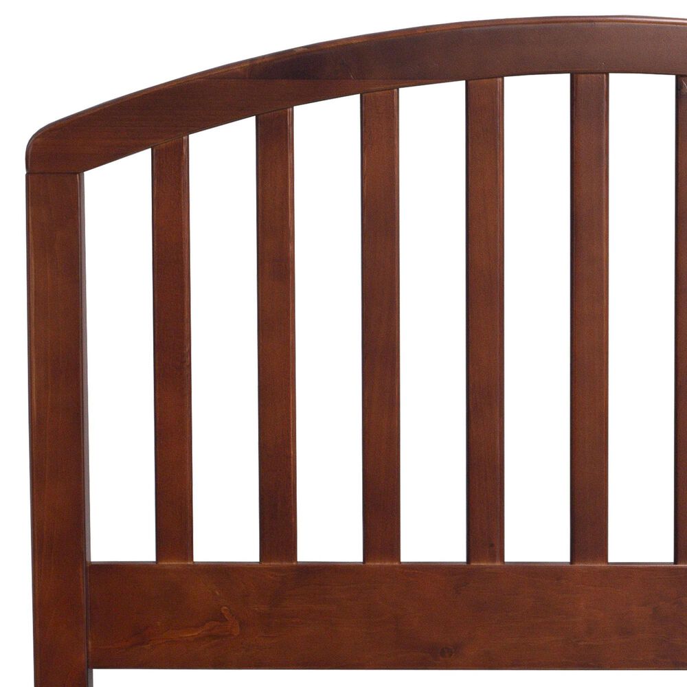 Richlands Furniture Carolina Twin Slat Headboard and Bedframe in Walnut, , large