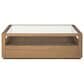 Four Hands Shiloh Coffee Table in Sandy Oak and Clear, , large