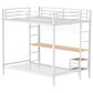Pacific Landing Bettoni Full Over Twin Bunk Bed in Matte White, , large