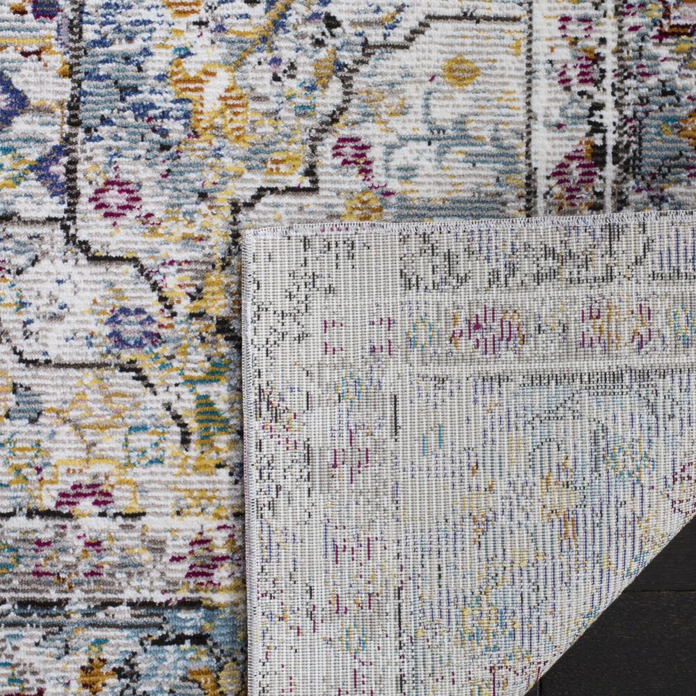 Safavieh Aria ARA199B 2&#39; x 8&#39; Blue and Multicolor Runner, , large