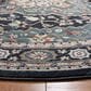 Safavieh Lyndhurst 7" Round Anthracite and Teal Area Rug, , large