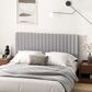 HOMLUX Roanne Queen Upholstered Tufted Headboard in Glacier, , large