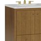 James Martin Hudson 30" Single Bathroom Vanity in Honey Oak with 3 cm Ethereal Noctis Silestone Top and Rectangular Sink, , large