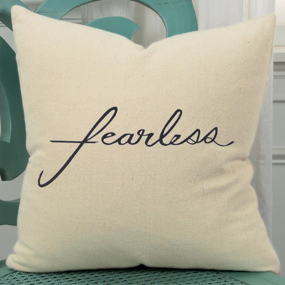 Rizzy Home Sentiment 20" Pillow Cover in Natural, , large