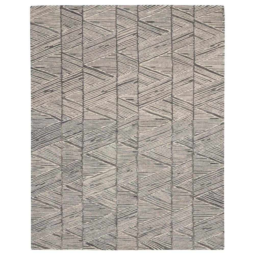 Nourison Colorado 8"3" x 11"6" Grey and White Area Rug, , large