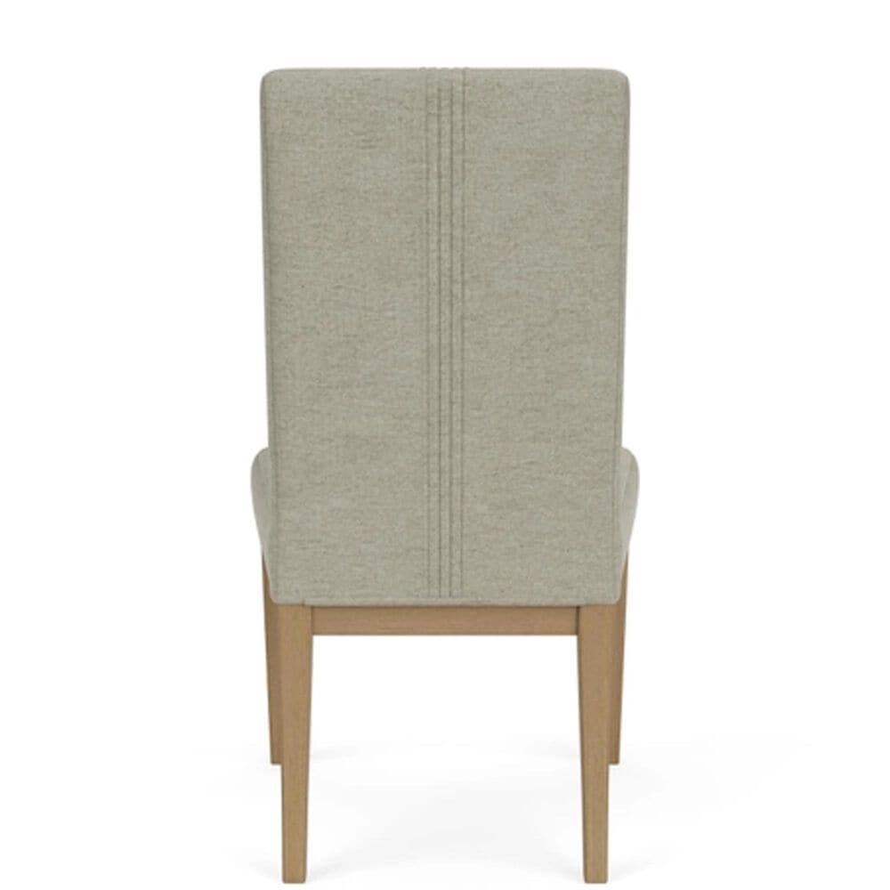 Shannon Hills Davie Dining Table with Leaf and 6 Upholstered Dining Side Chairs in Pale Oak, , large