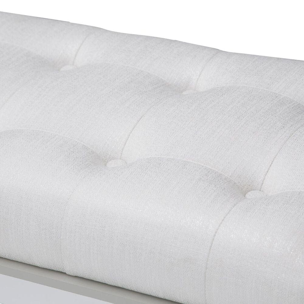 Vista Haus Sky Tower Bedside Bench in White Cloud, , large