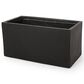 Hearth and Haven Outdoor Rectangular Planter Box in Black, , large