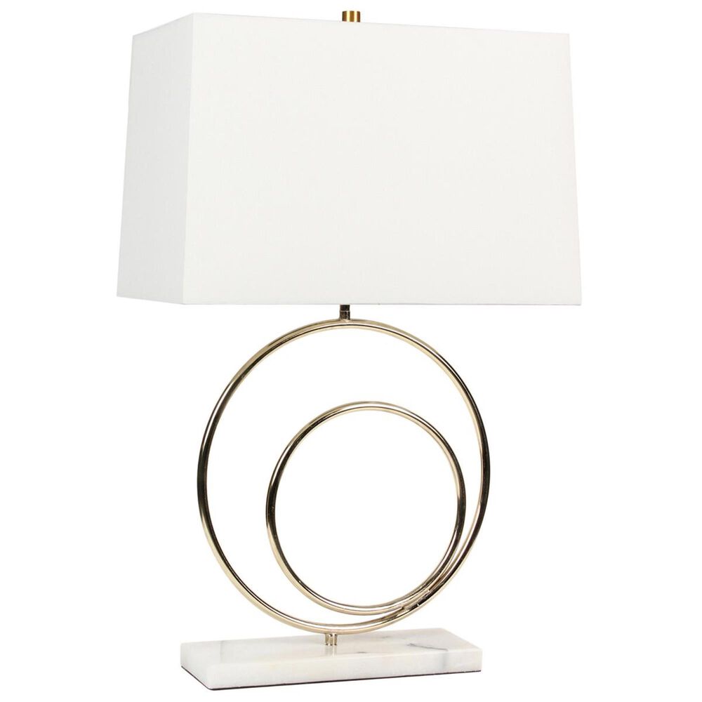 Sagebrook Home 28" Table Lamp in Gold with White Shade, , large