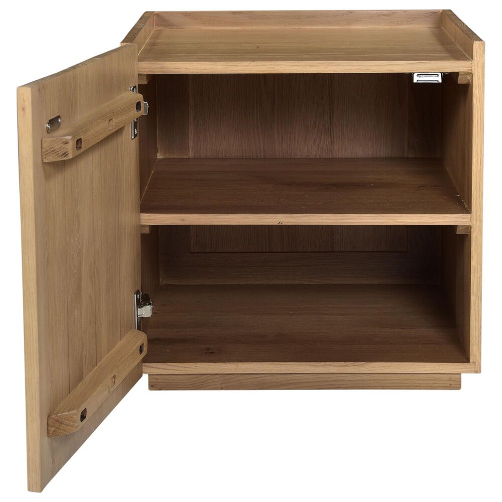 Moe"s Home Collection Plank 2 Shelves Nightstand in Natural, , large