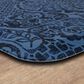 Mohawk Dri-Pro Deluxe Damask Nouveau 1"8" x 3"6" Blue Area Rug, , large
