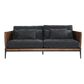 Classic Home Modern Farmhouse Renfro Sofa in Navy and Reclaimed Pine, , large
