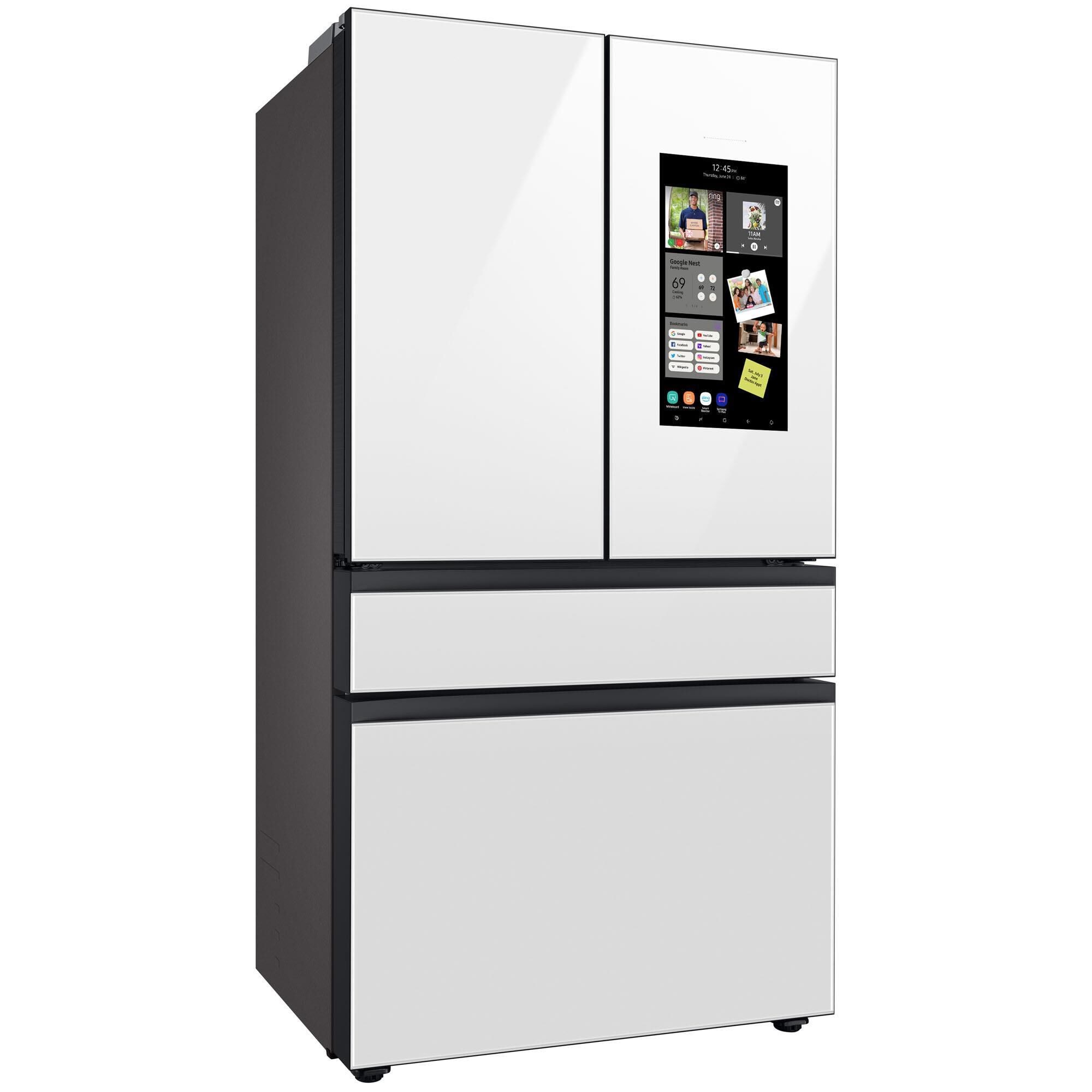 French door refrigerator top with family hub