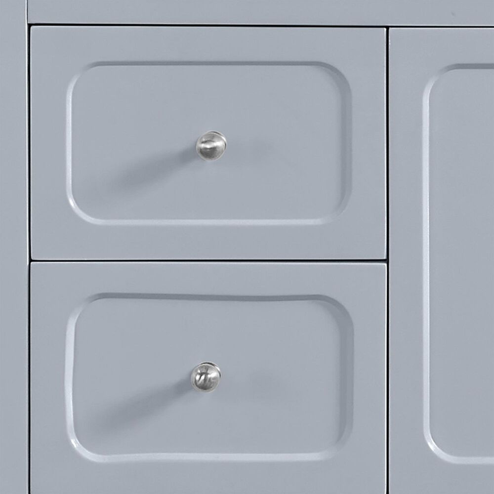 37B Ravello 48" Single Bathroom Vanity Cabinet in Soft Blue with Marble Top and Backsplash, , large