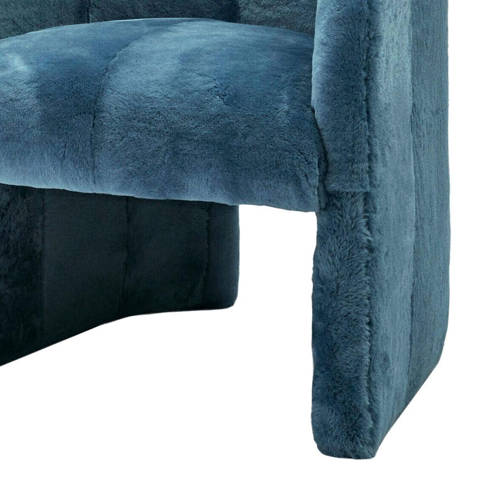 Massoud Sophie Arm Chair in Shorn Denim, , large