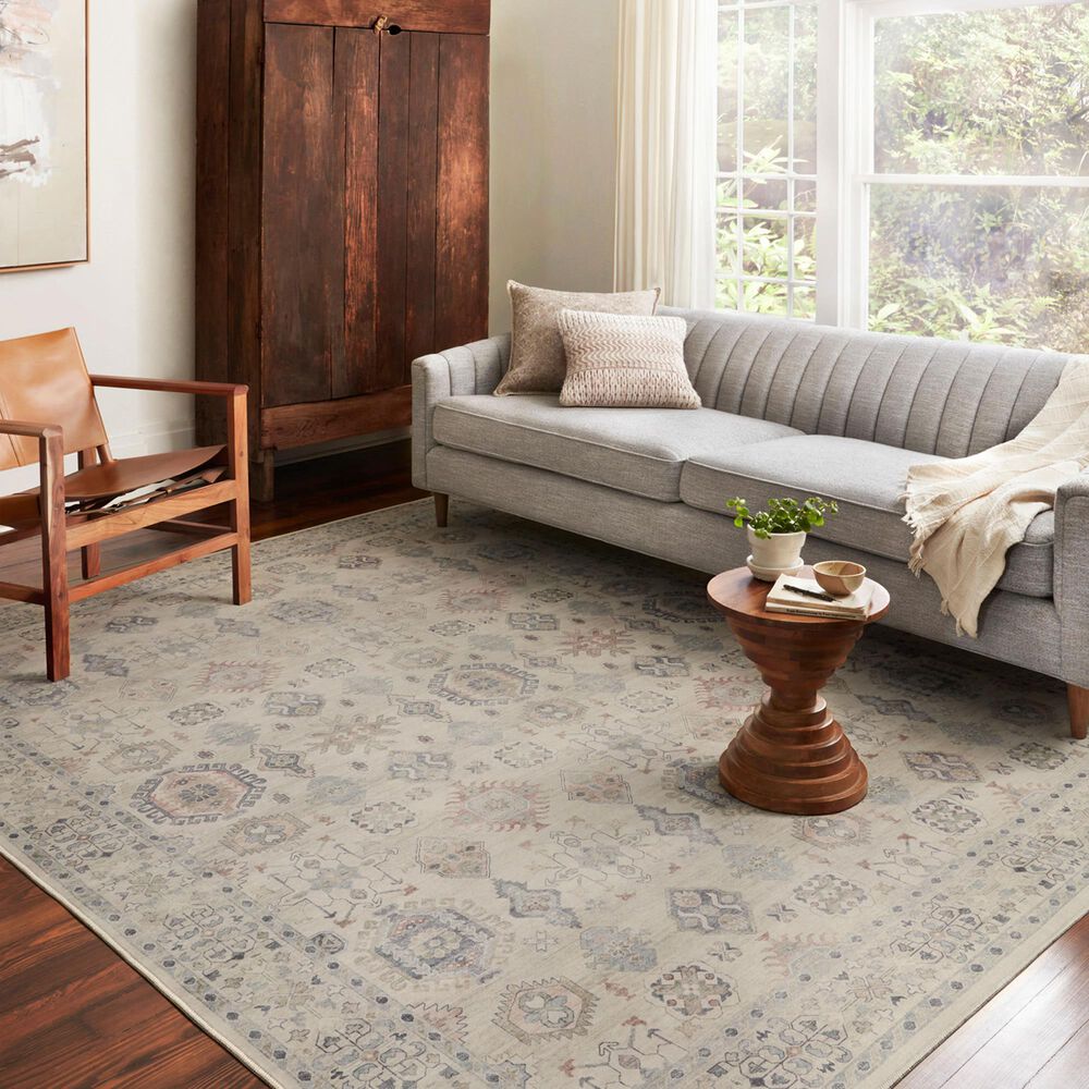 Loloi Hathaway 9&#39; x 12&#39; Beige and Multicolor Area Rug, , large