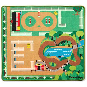 Melissa & Doug Round the Ranch Horse Rug, , large
