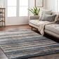 Surya Tuscany TUS-2337 Blue, Brown, Bright Yellow, Dusty Coral, Dark Blue, Light Beige, Cream and Gray 12" x 15" Area Rug, , large