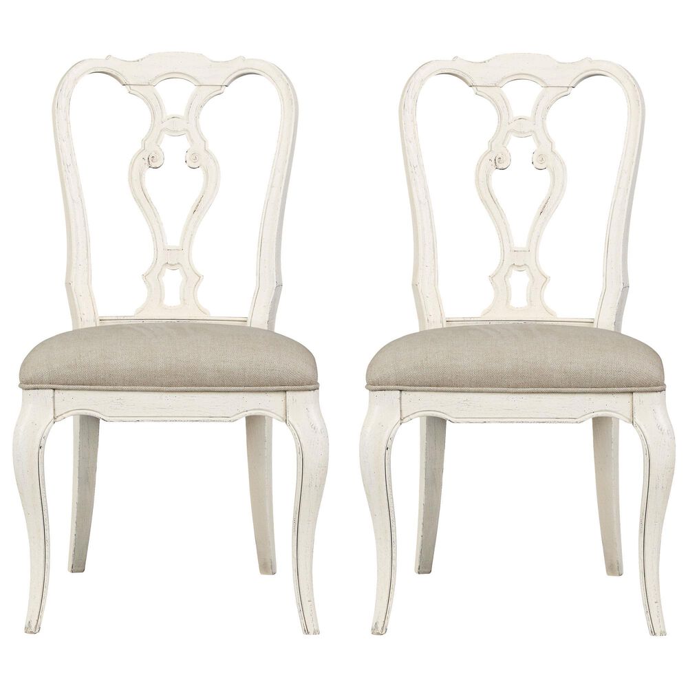 Hooker Furniture Traditions 41&quot; Side Chair in Soft White &#40;Set of 2&#41;, , large