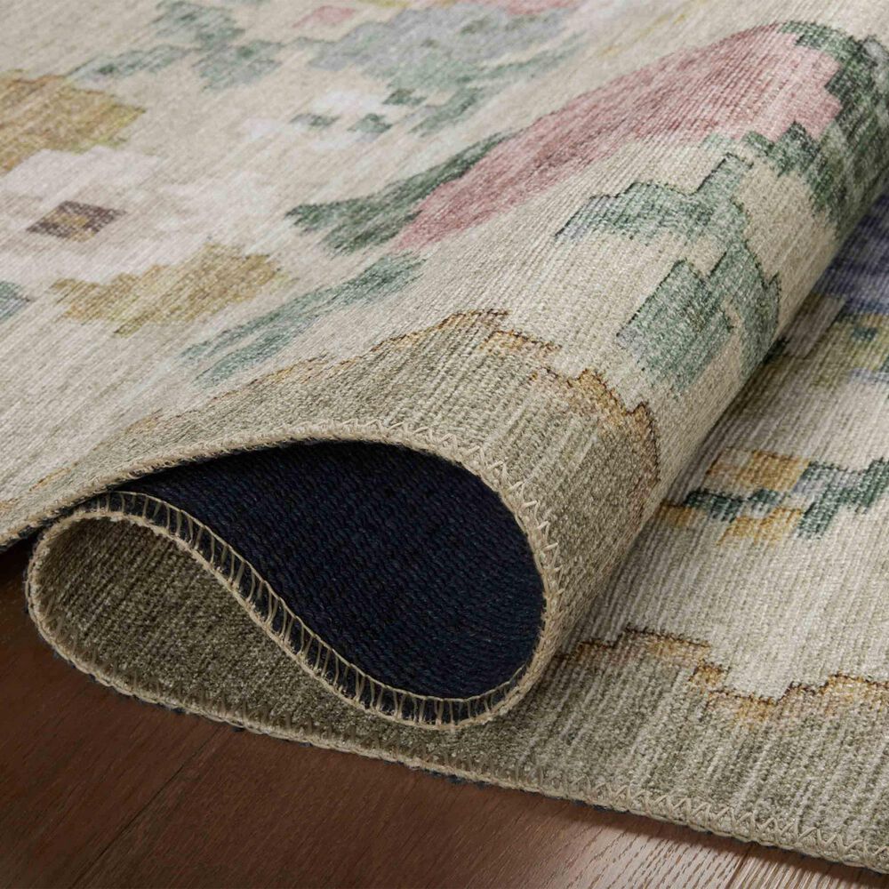 Rifle Paper Co. x Loloi Rosa 3&#39;9&quot; x 5&#39;6&quot; Cream Area Rug, , large