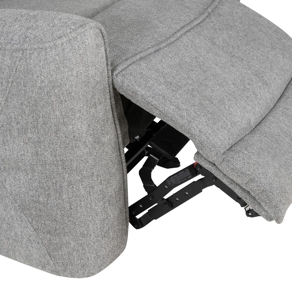 Linon Home Decor Colton Power Recliner in Grey, , large