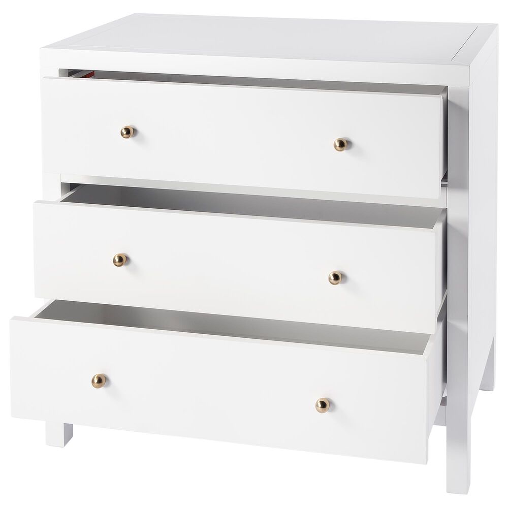 Butler Specialty Company Nora 3-Drawer Dresser in Smooth White, , large