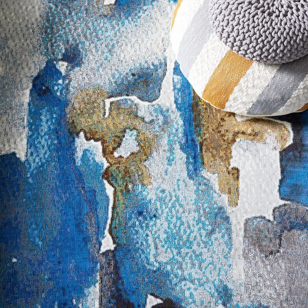 Safavieh Aria Abstract 4&#39; x 6&#39; Ivory and Navy Area Rug, , large