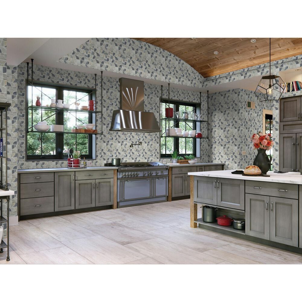 Dal-Tile Gamma Azure 14&#39;&#39; X 16&#39;&#39; PATCHWORK Natural Stone Mosaic Sheet, , large