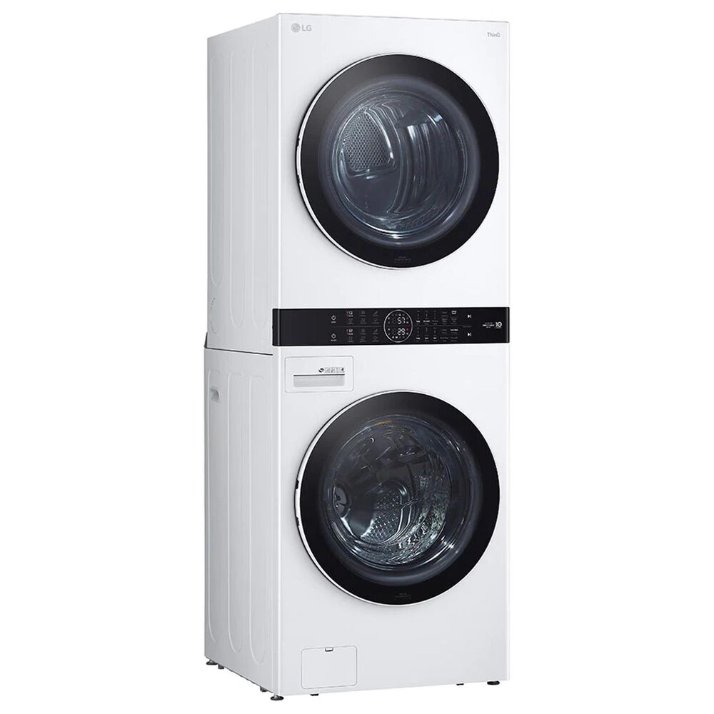 LG WashTower with Center Control 4.5 Cu. Ft. Washer and 7.4 Cu. Ft. Electric Dryer in White, , large