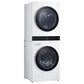 LG WashTower with Center Control 4.5 Cu. Ft. Washer and 7.4 Cu. Ft. Electric Dryer in White, , large