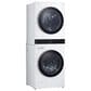 LG WashTower with Center Control 4.5 Cu. Ft. Washer and 7.4 Cu. Ft. Electric Dryer in White, , large