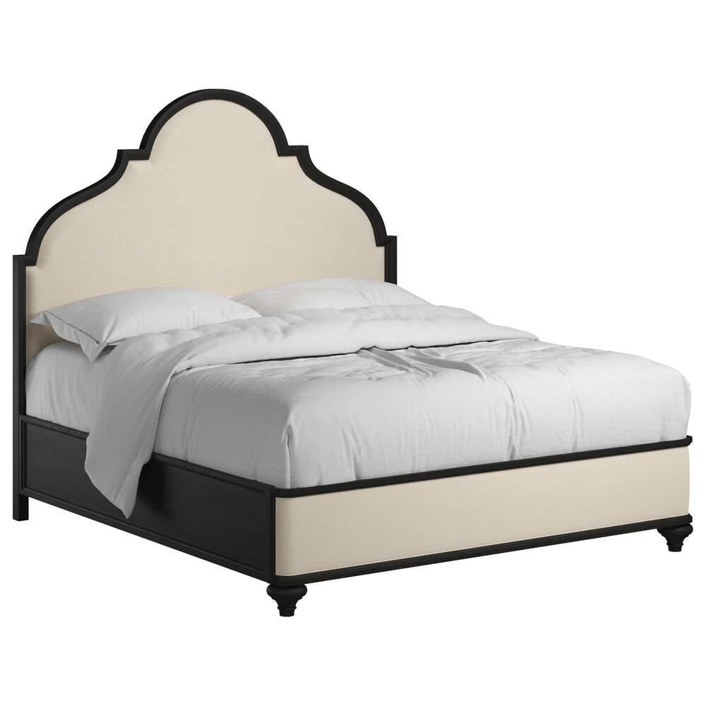 Vantage Atrium King Panel Bed in Rubbed Black and Brown, , large