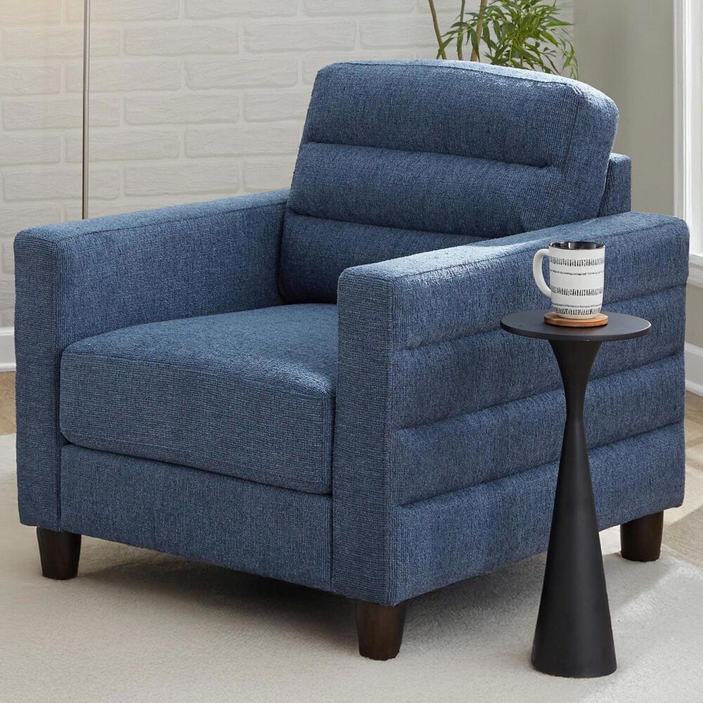 LumiSource Willow Accent Chair in Blue, , large