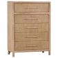 Urban Home Dorsey 5-Drawer Chest in Granola, , large