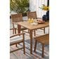 Ashley Janiyah Patio Dining Bench in Light Brown, , large