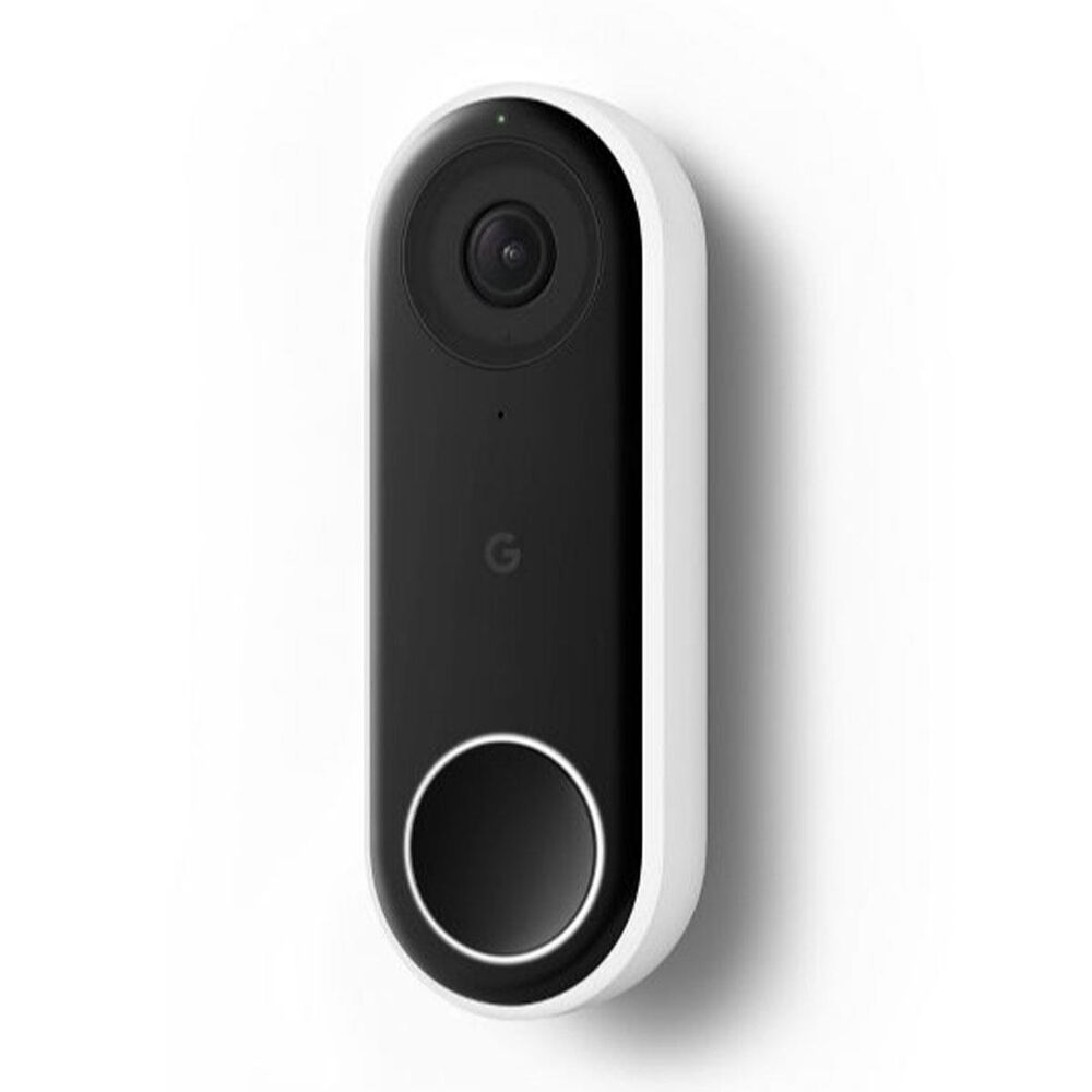 Google Nest Doorbell (Wired) Smart Wi-Fi Video Doorbell in White, , large