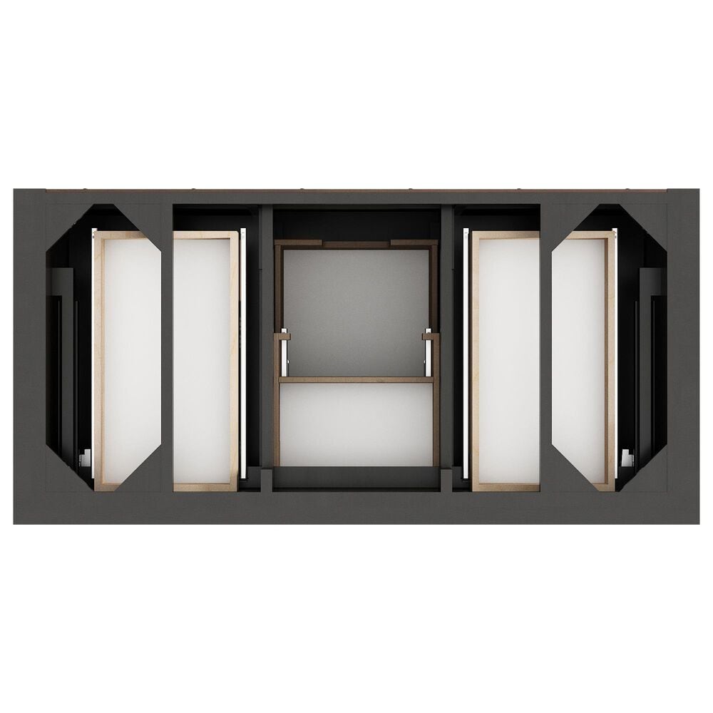 James Martin Vanities Brookfield 48&quot; Single Bathroom Vanity in Black Onyx with 3 cm Ethereal Noctis Quartz Top and Rectangular Sink, , large