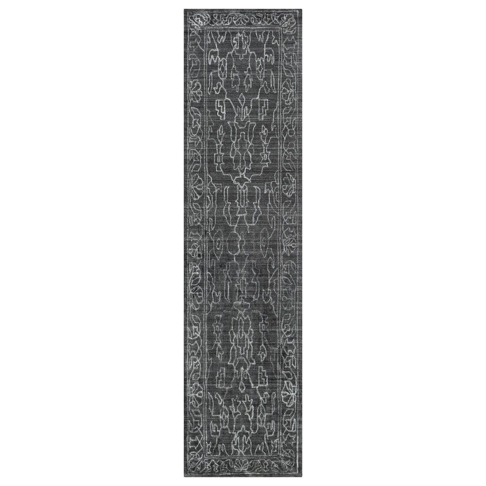 Surya Hightower 3" x 12" Charcoal and Light Gray Runner, , large