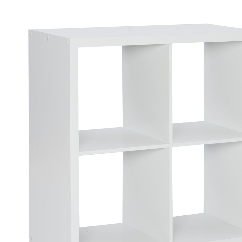 Linon Home Decor Galli 4-Shelf Bookcase in White, , large