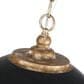 Golden Lighting Alison 5-Light Pendant with Weathered Black Shade in Vintage Gold, , large