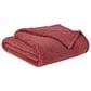 Pem America Brooklyn Loom Marshmallow Twin XL Blanket in Dusty Rose, , large