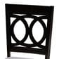 Baxton Studio Lenoir Side Chair with Grey Cushion in Espresso Brown (Set of 2), , large
