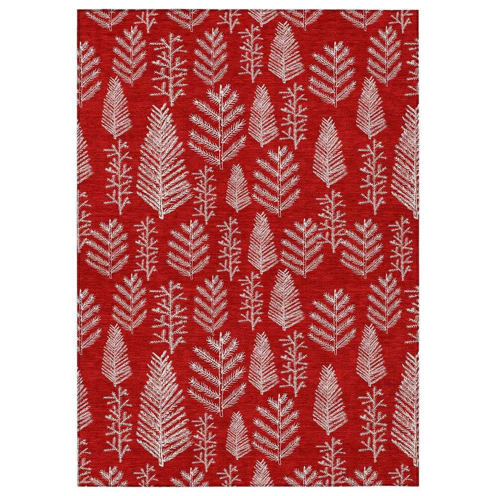 Dalyn Rug Company Wonderland WN21 3" x 5" Red Indoor/Outdoor Area Rug, , large